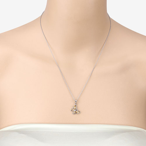 0.62 Carat Genuine Citrine .925 Sterling Silver Pendant on sale at MyriadMart