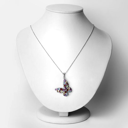 3.80 Carat Genuine Multi Stones .925 Sterling Silver Pendant on sale at MyriadMart