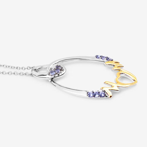 0.18 Carat Genuine Tanzanite .925 Sterling Silver Pendant on sale at MyriadMart