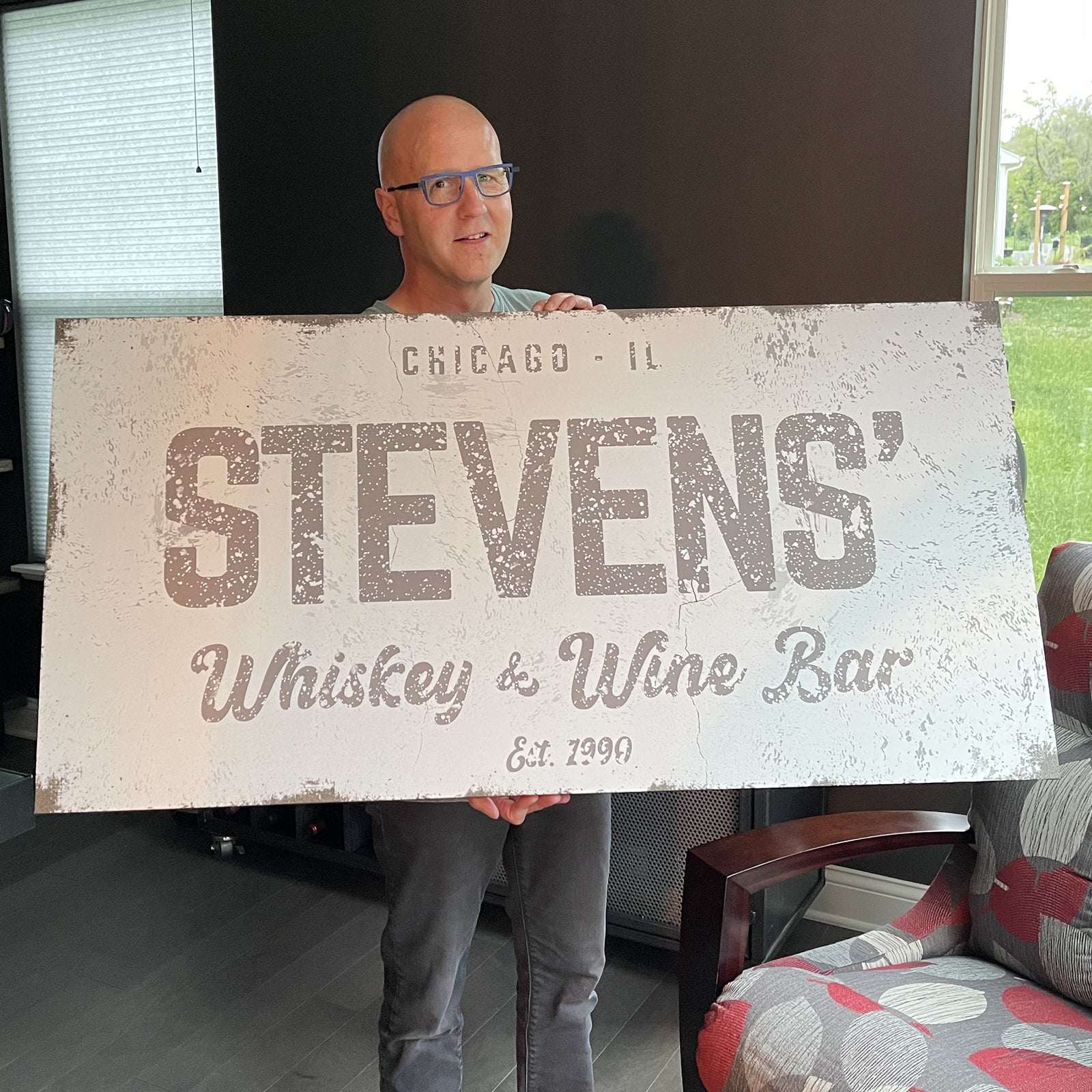Whiskey And Wine Bar Sign on sale at MyriadMart