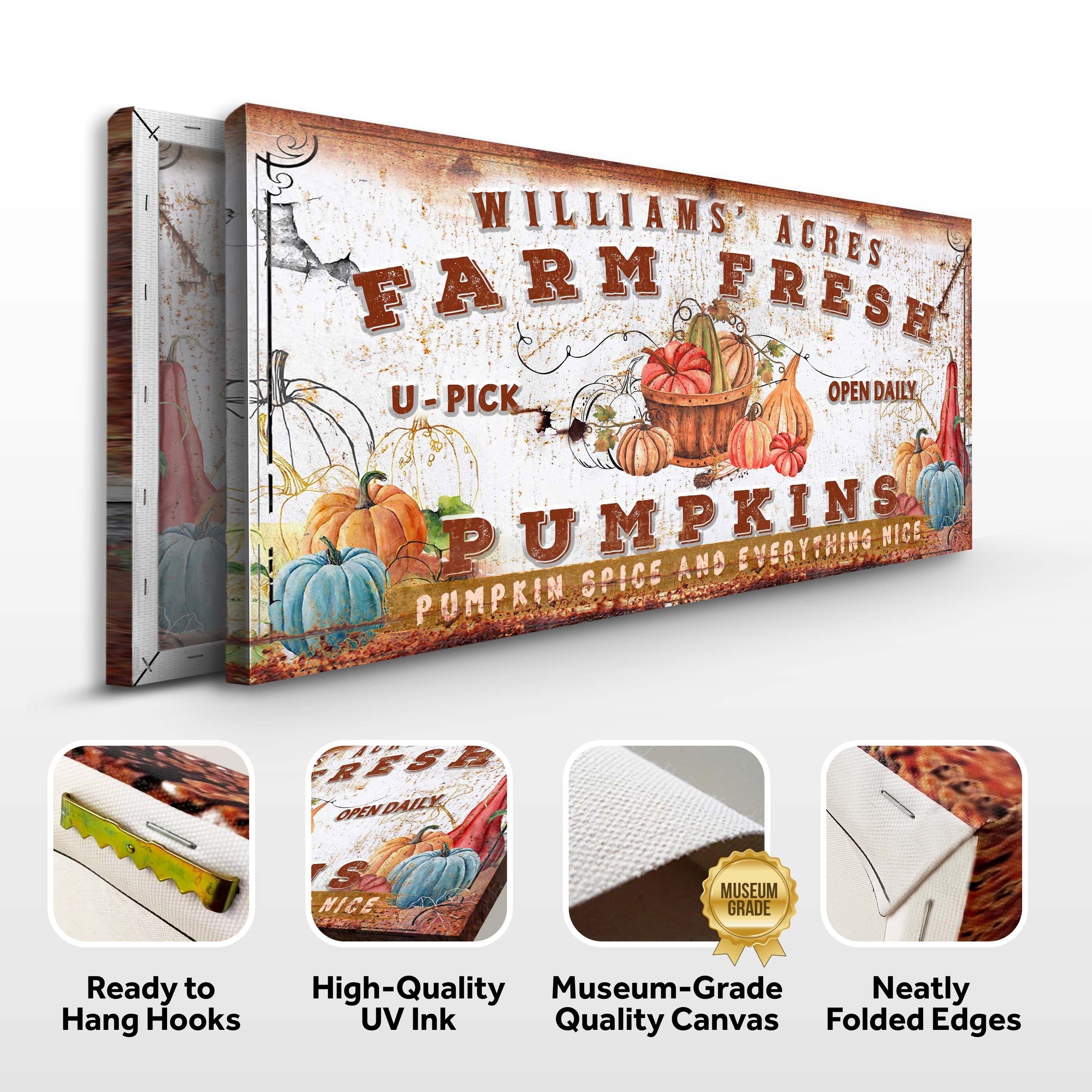 Farm Fresh Pumpkins Sign on sale at MyriadMart