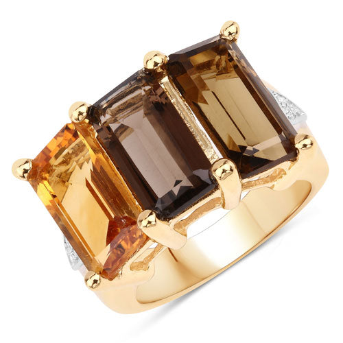 8.17 Carat Genuine Multi Stones .925 Sterling Silver Ring on sale at MyriadMart