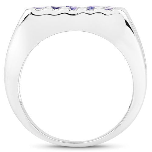 1.75 Carat Genuine Tanzanite .925 Sterling Silver Ring on sale at MyriadMart