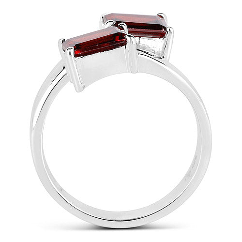 2.40 Carat Genuine Garnet .925 Sterling Silver Ring on sale at MyriadMart