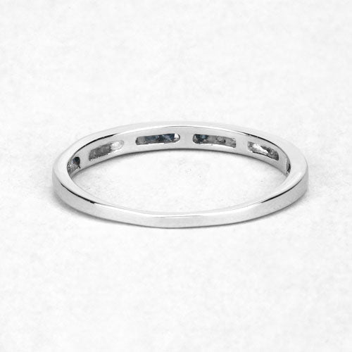 0.20 Carat Genuine Blue Diamond .925 Sterling Silver Ring on sale at MyriadMart