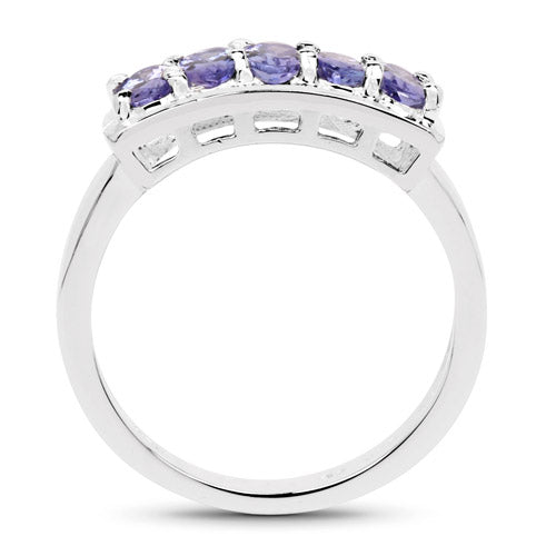 1.25 Carat Genuine Tanzanite .925 Sterling Silver Ring on sale at MyriadMart