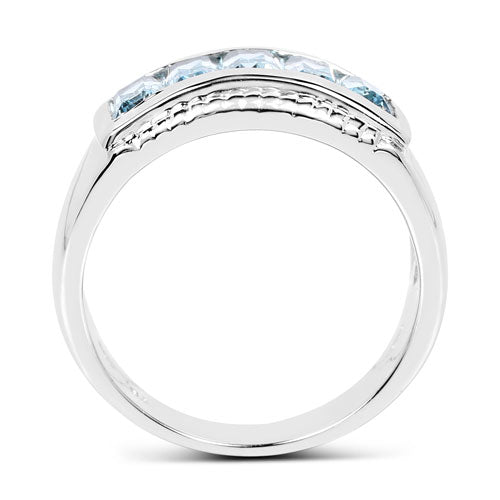 1.75 Carat Genuine Blue Topaz .925 Sterling Silver Ring on sale at MyriadMart
