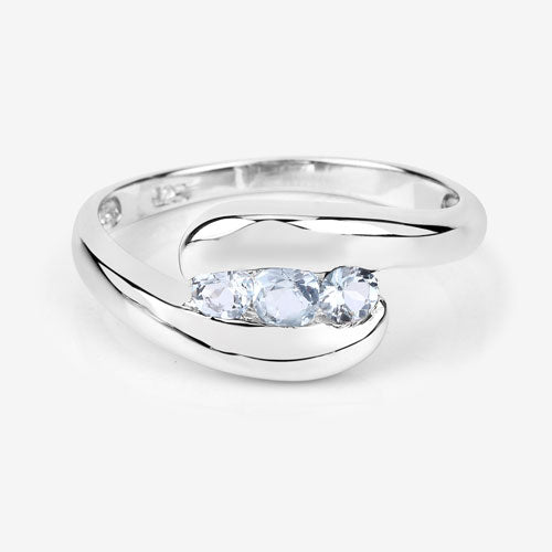 0.74 Carat Genuine Blue Topaz .925 Sterling Silver Ring on sale at MyriadMart