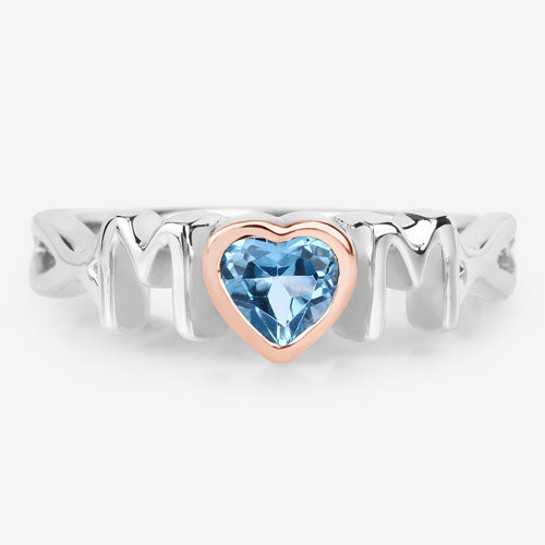 0.52 Carat Genuine Swiss Blue Topaz .925 Sterling Silver Ring on sale at MyriadMart
