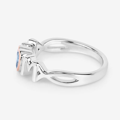 0.52 Carat Genuine Swiss Blue Topaz .925 Sterling Silver Ring on sale at MyriadMart