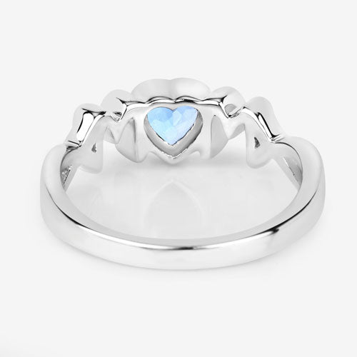 0.52 Carat Genuine Swiss Blue Topaz .925 Sterling Silver Ring on sale at MyriadMart