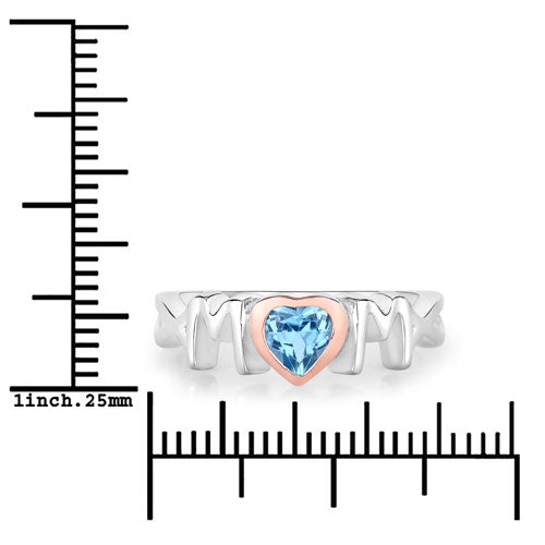 0.52 Carat Genuine Swiss Blue Topaz .925 Sterling Silver Ring on sale at MyriadMart
