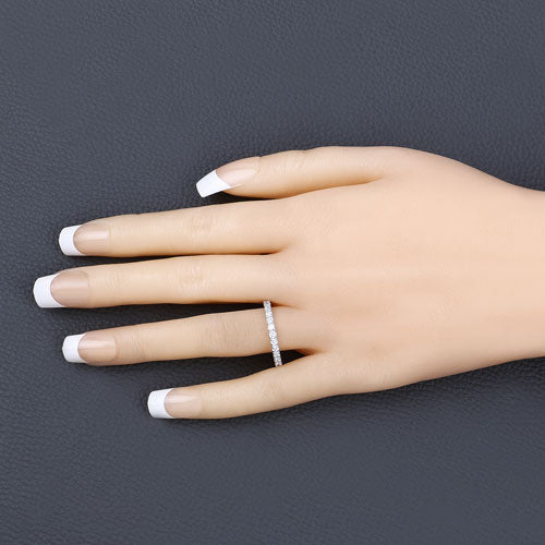 1.00 Carat Lab Grown Diamond 14K White Gold Ring on sale at MyriadMart