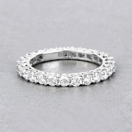 1.50 Carat Lab Grown Diamond 14K White Gold Ring
