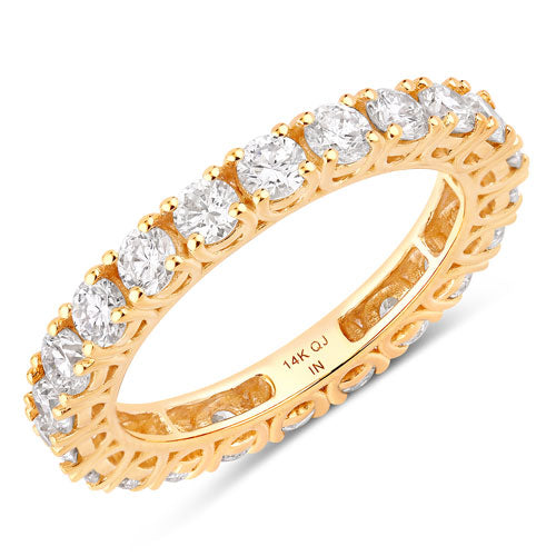 2.00 Carat Lab Grown Diamond 14K Yellow Gold Ring on sale at MyriadMart
