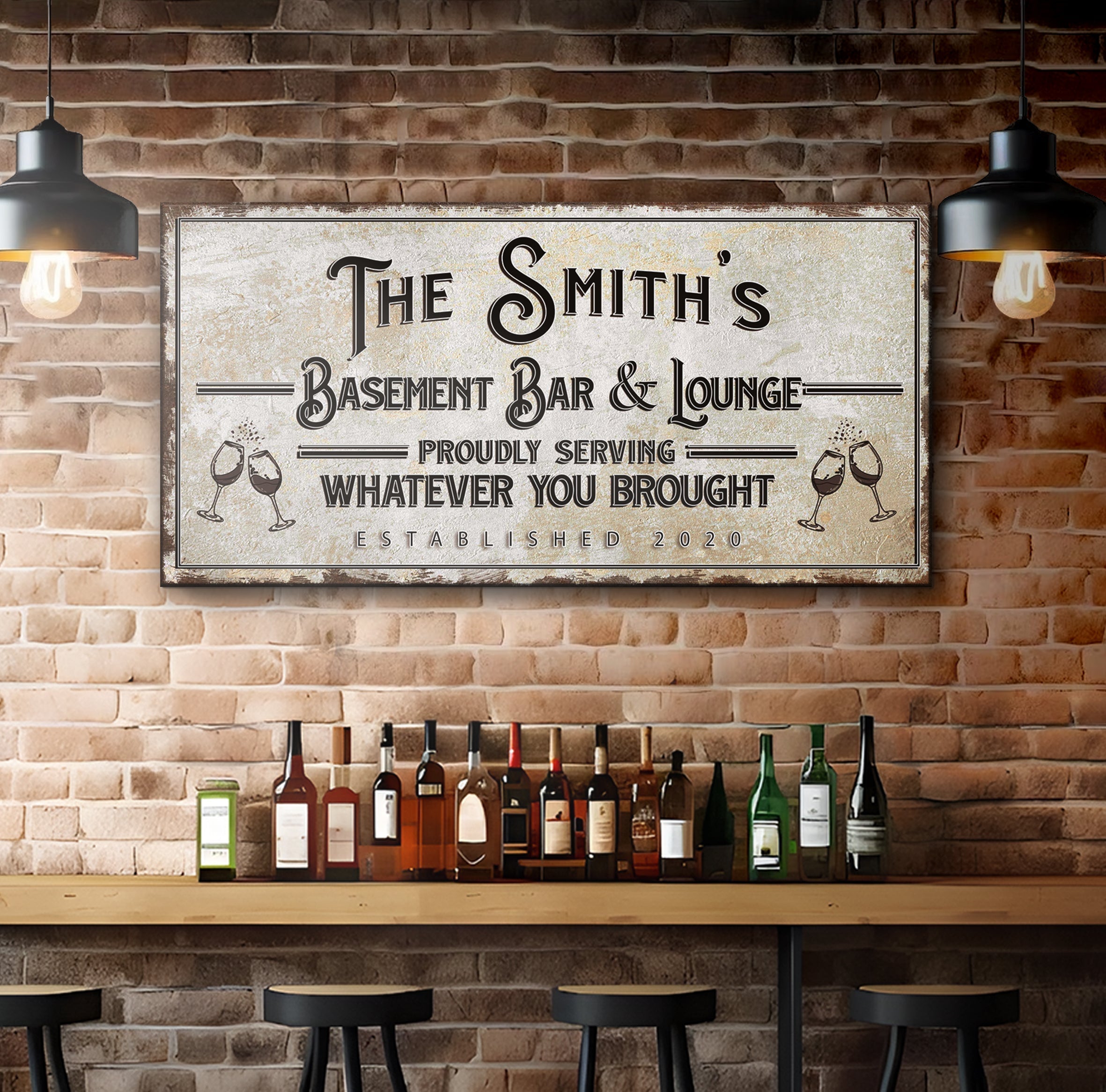 Basement Bar And Lounge Sign X on sale at MyriadMart