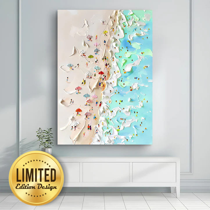 Beachfront Painting Coastal Wall Art on sale at MyriadMart