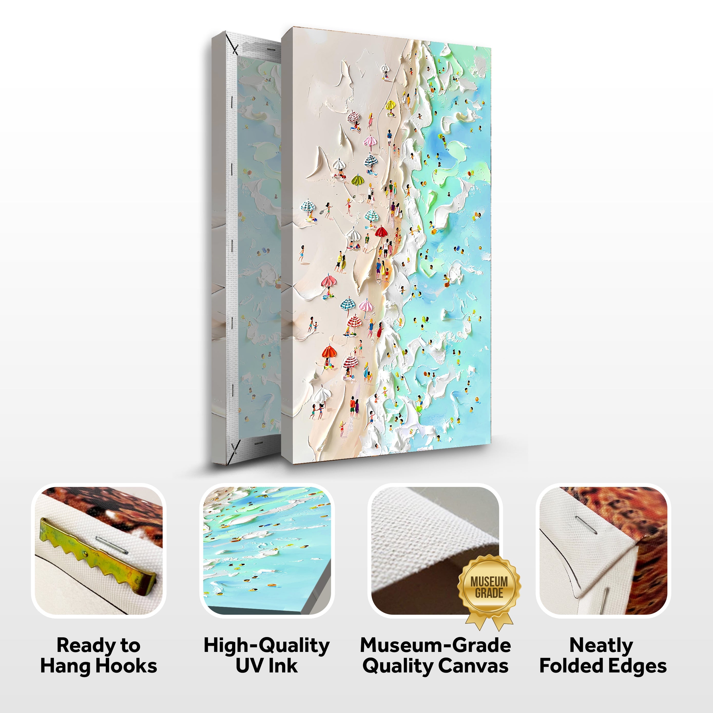 Beachfront Painting Coastal Wall Art on sale at MyriadMart