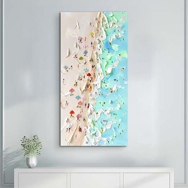 Beachfront Painting Coastal Wall Art on sale at MyriadMart