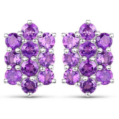 6.80 Carat Genuine Amethyst .925 Sterling Silver 3 Piece Jewelry Set Ring, Earrings, and Pendant w/ Chain on sale at MyriadMart