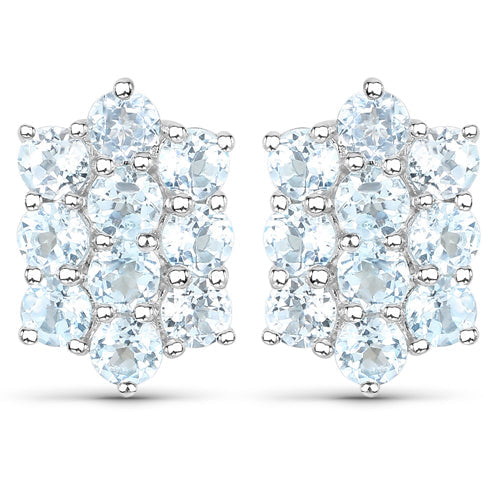 8.80 Carat Genuine Blue Topaz .925 Sterling Silver 3 Piece Jewelry Set Ring, Earrings, and Pendant w/ Chain on sale at MyriadMart