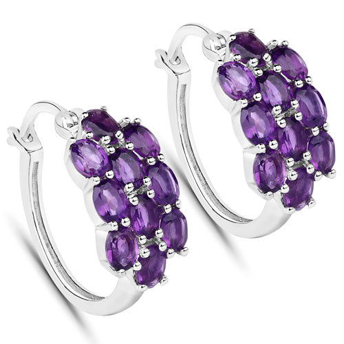 8.32 Carat Genuine Amethyst .925 Sterling Silver Jewelry Set on sale at MyriadMart
