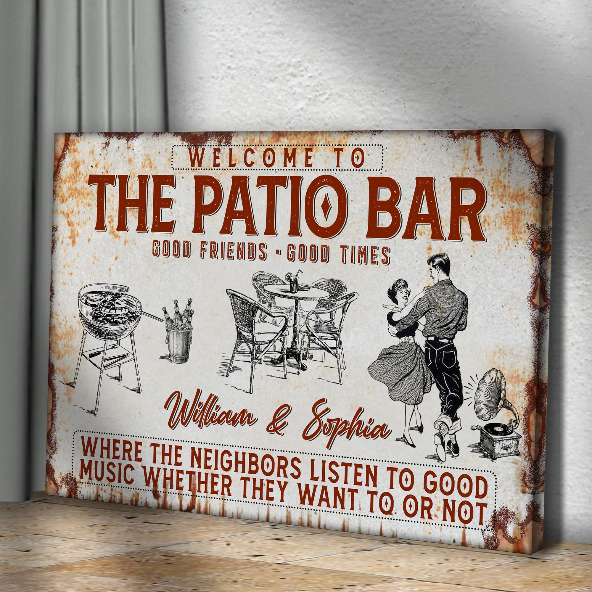 Welcome To The Patio Bar Sign II on sale at MyriadMart