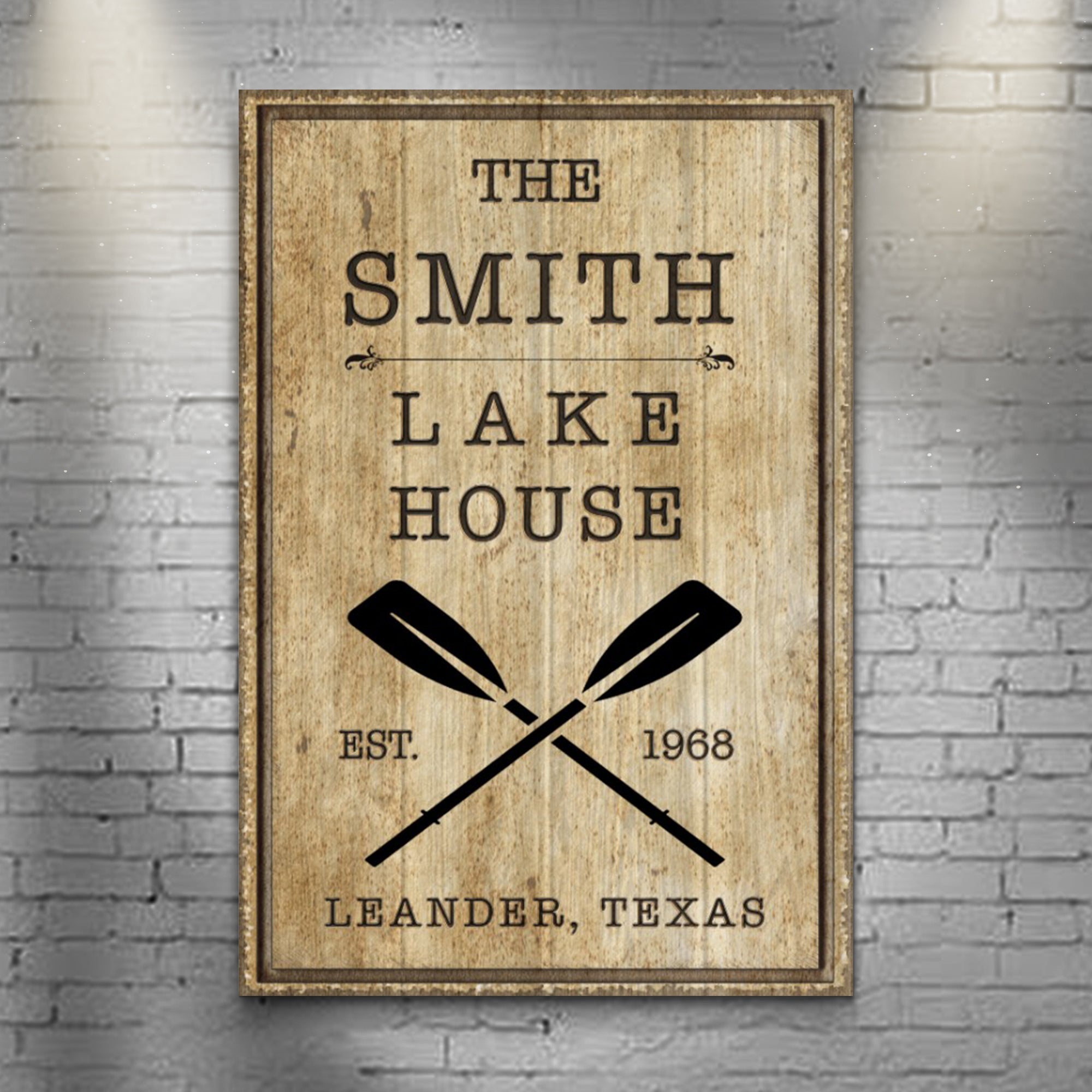 Family Lake House Rustic Sign II on sale at MyriadMart