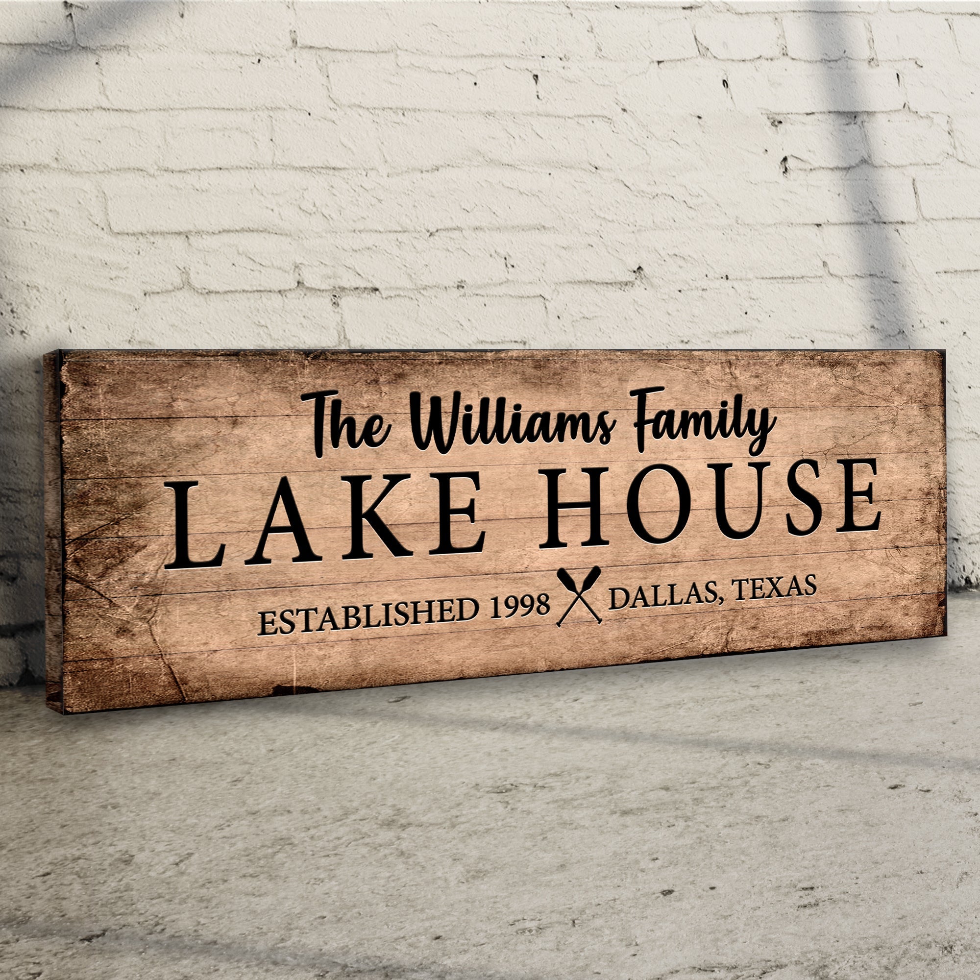 Family Lake House Sign VI on sale at MyriadMart