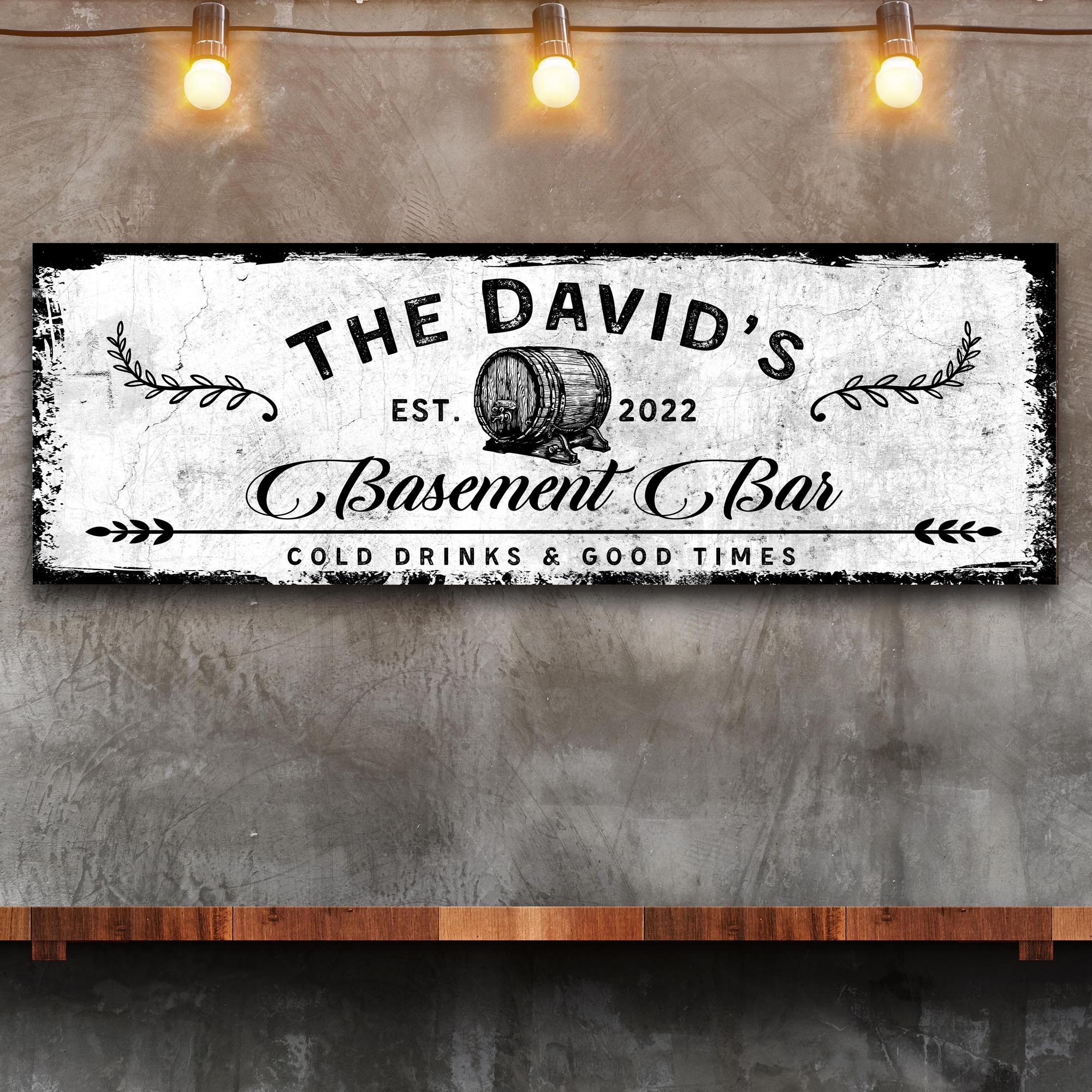 Basement Bar Barrel Sign on sale at MyriadMart