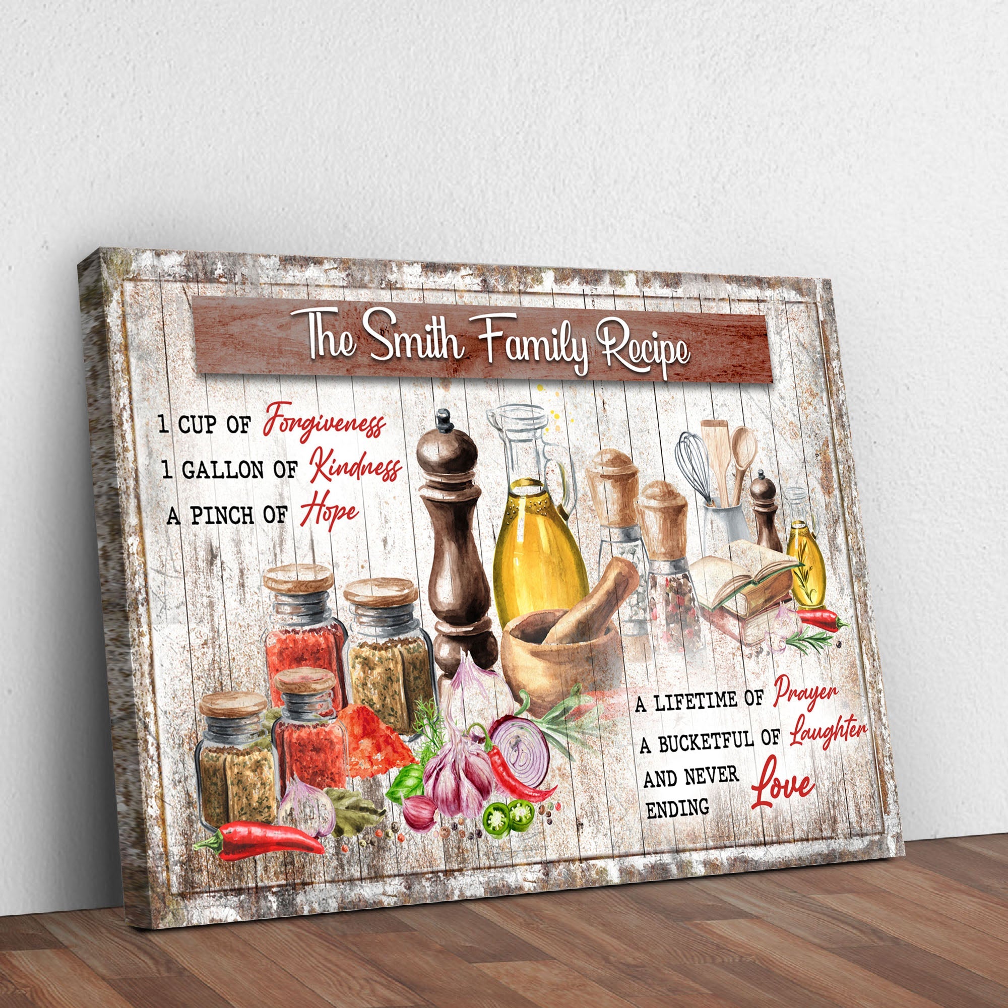 The Family Recipe Sign II on sale at MyriadMart