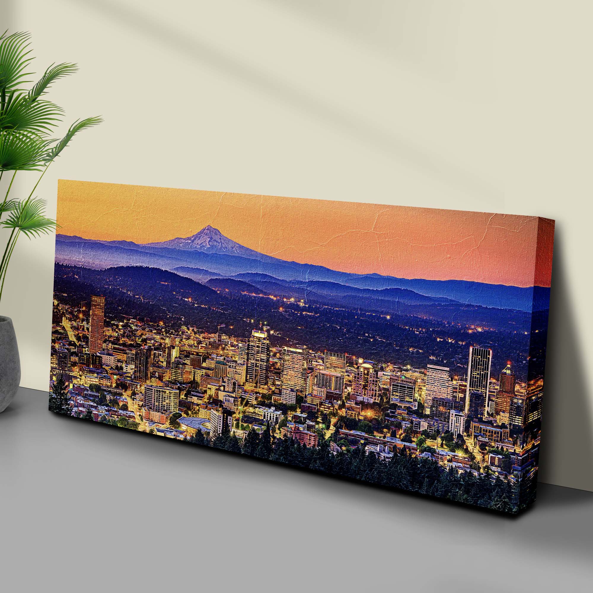 Portland Oregon Skyline Canvas Wall Art on sale at MyriadMart
