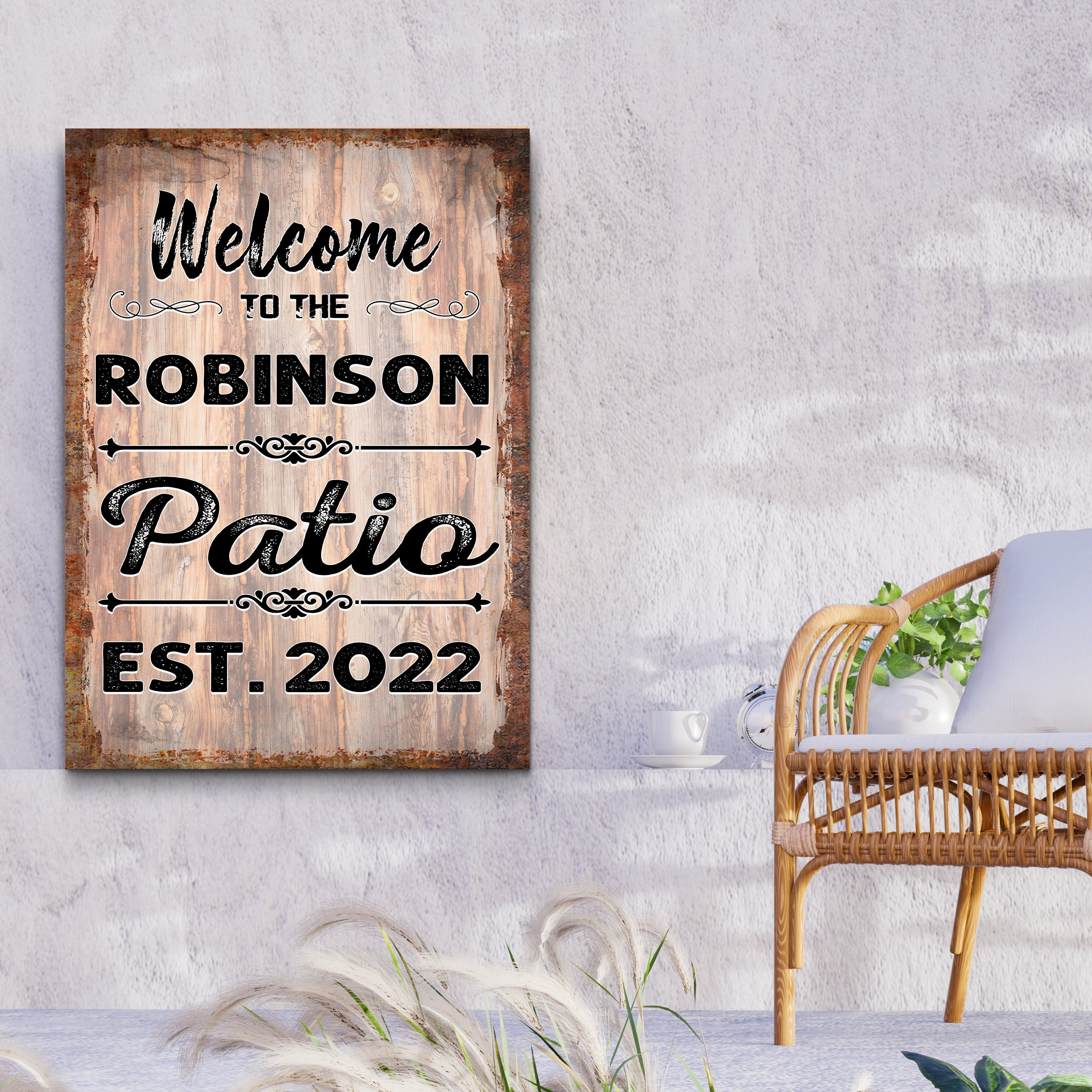 Welcome To The Patio Sign IV on sale at MyriadMart