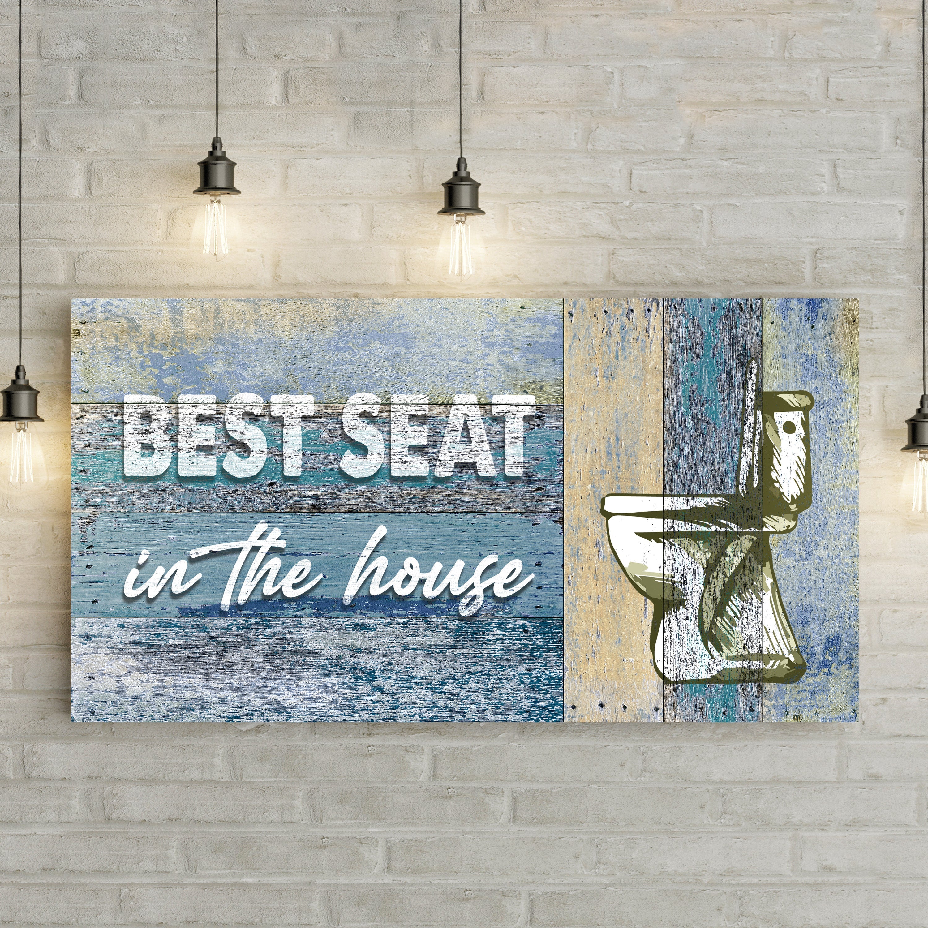 Best Seat In The House Toilet Sign II on sale at MyriadMart