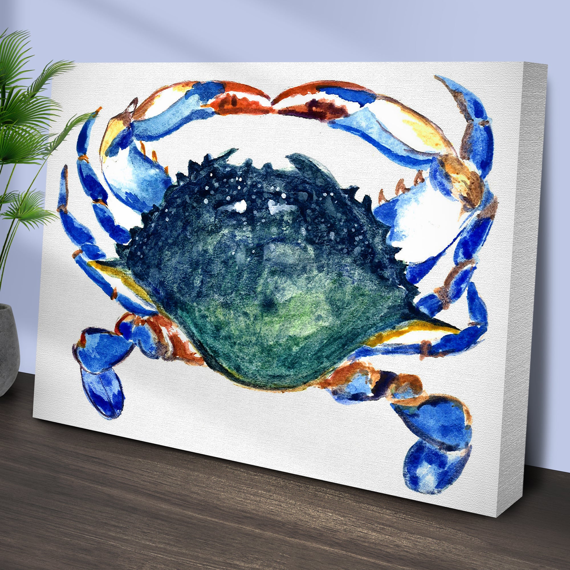 Crab Art Watercolor Canvas Wall Art on sale at MyriadMart
