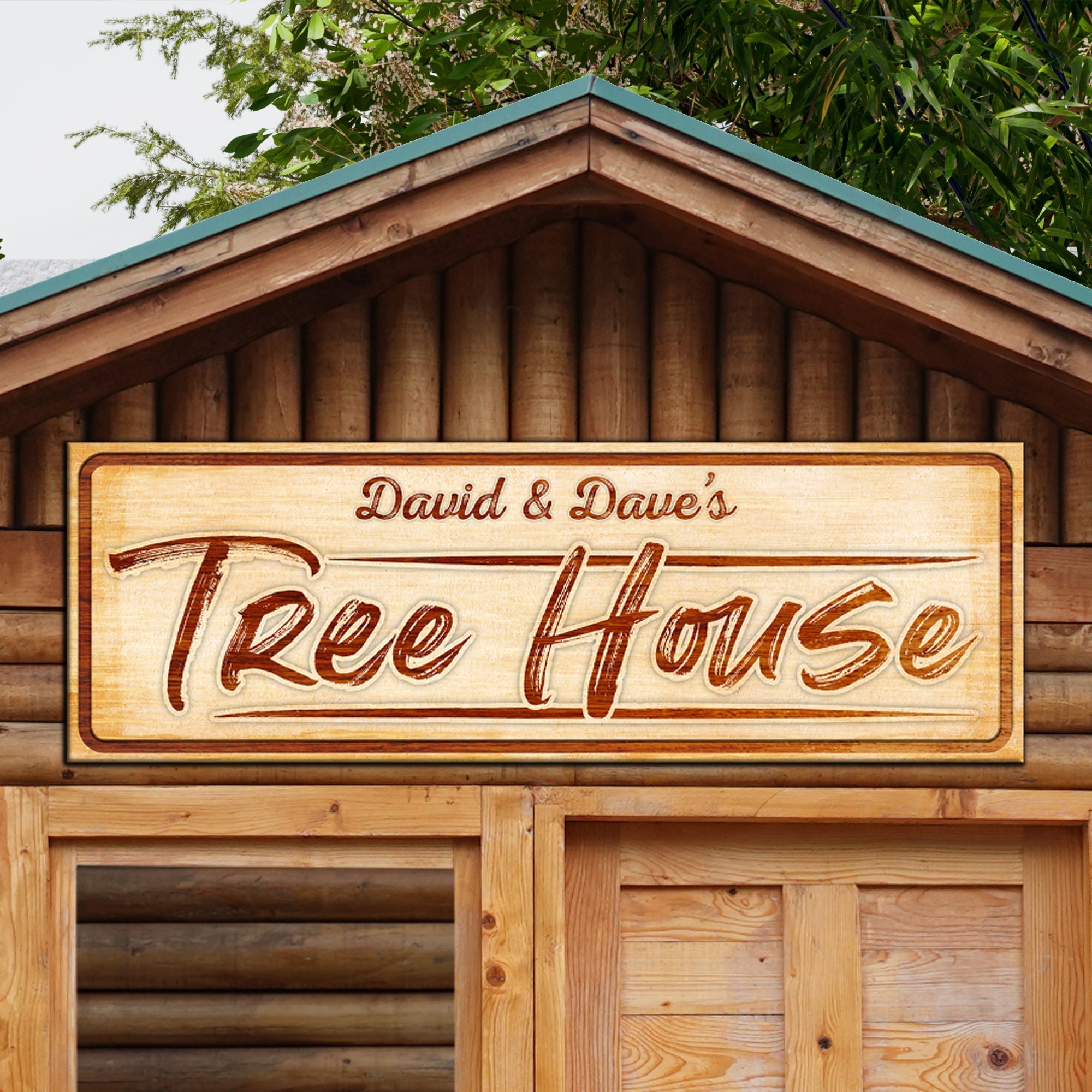 Treehouse Sign, Unique Baby Boy Gift, Tree House Wall Art, Tree House Sign, Tree House Lover Gift Sign Decor on sale at MyriadMart