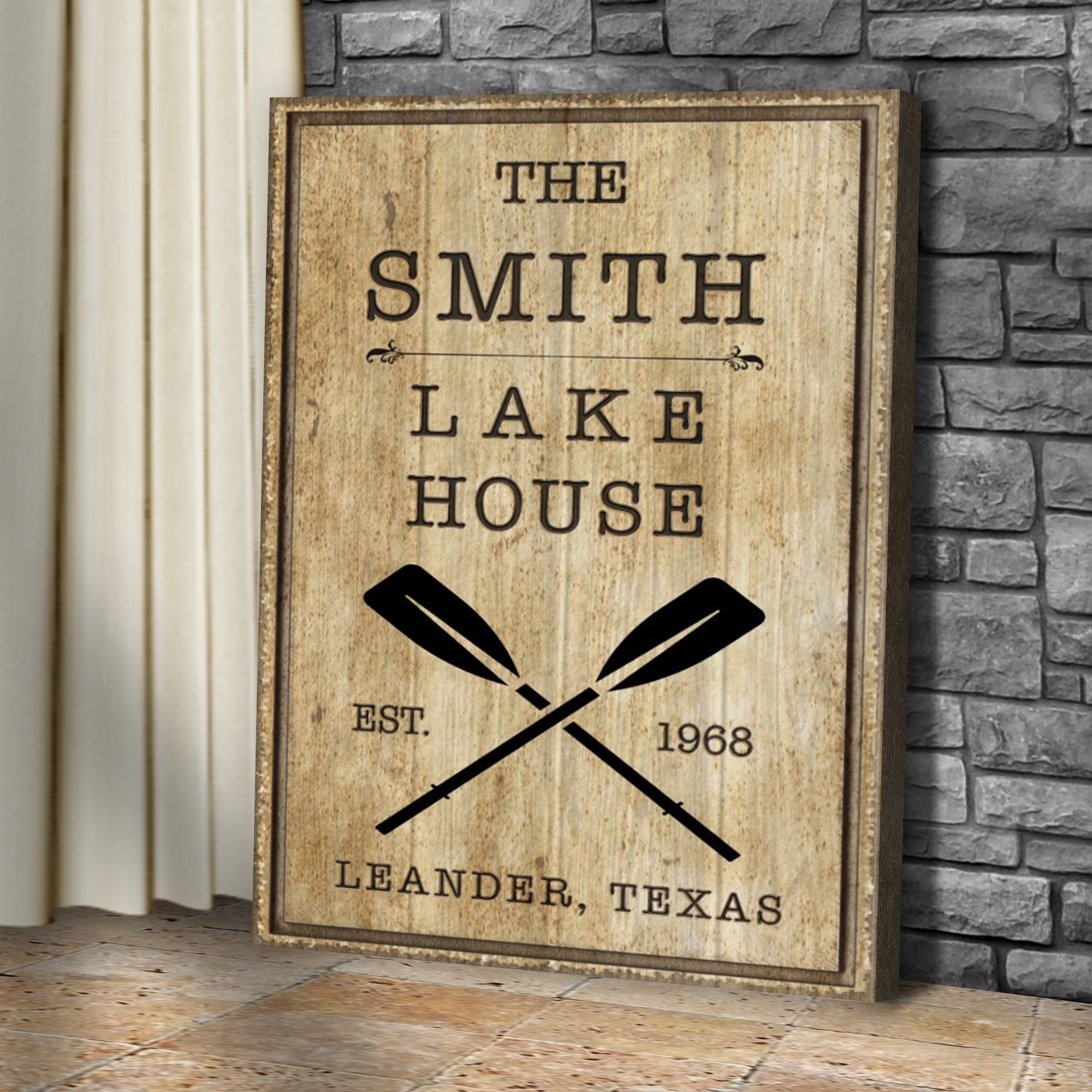 Family Lake House Rustic Sign II on sale at MyriadMart