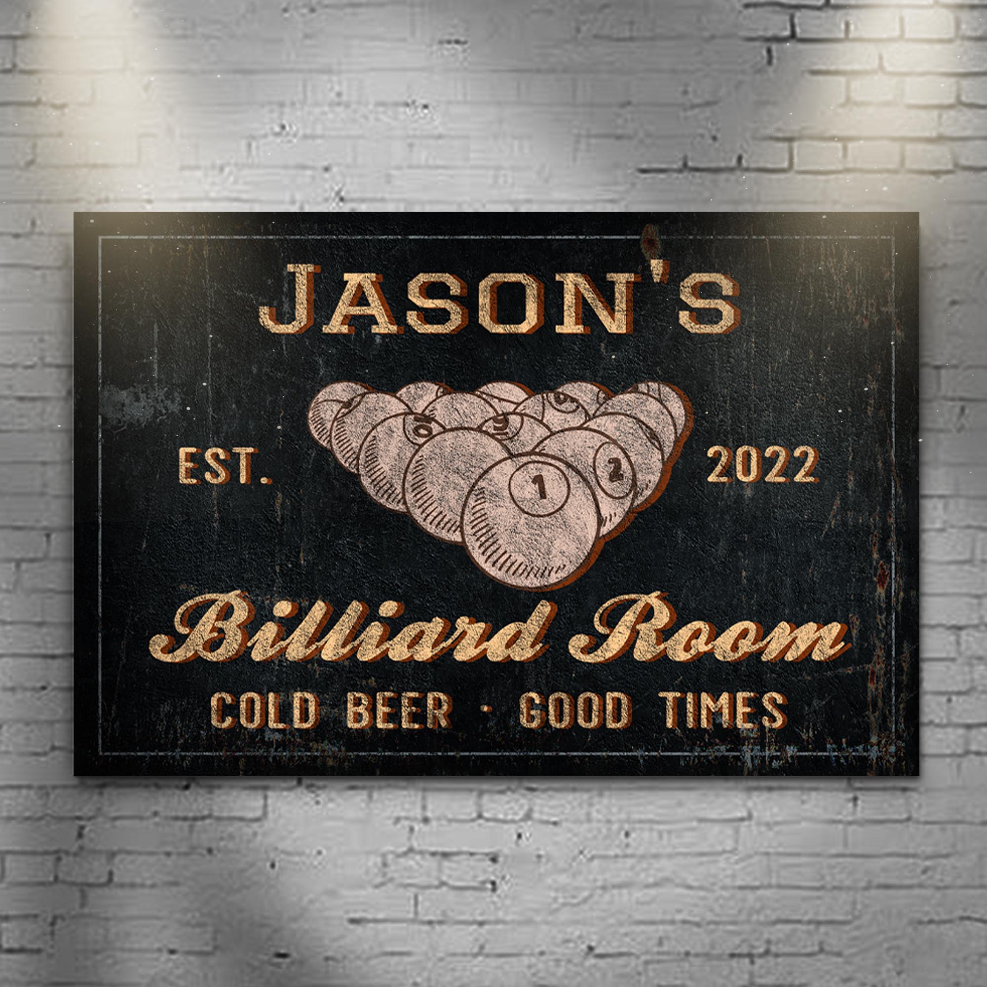 Billiard Room Sign on sale at MyriadMart