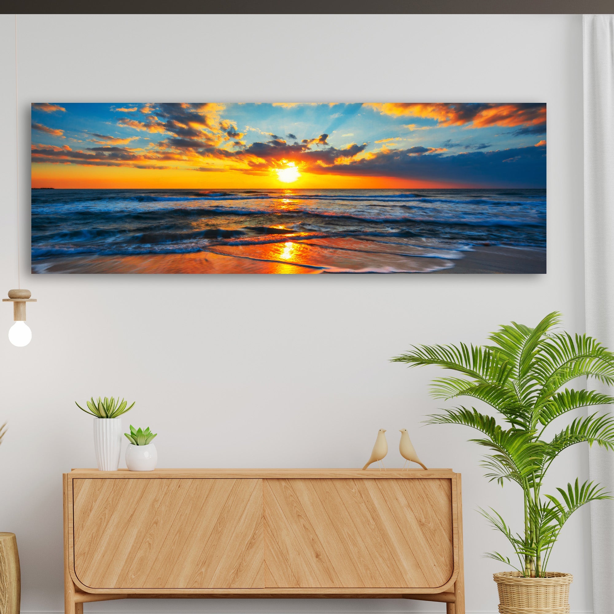 Sunrise On Atlantic Ocean Canvas Wall Art II on sale at MyriadMart
