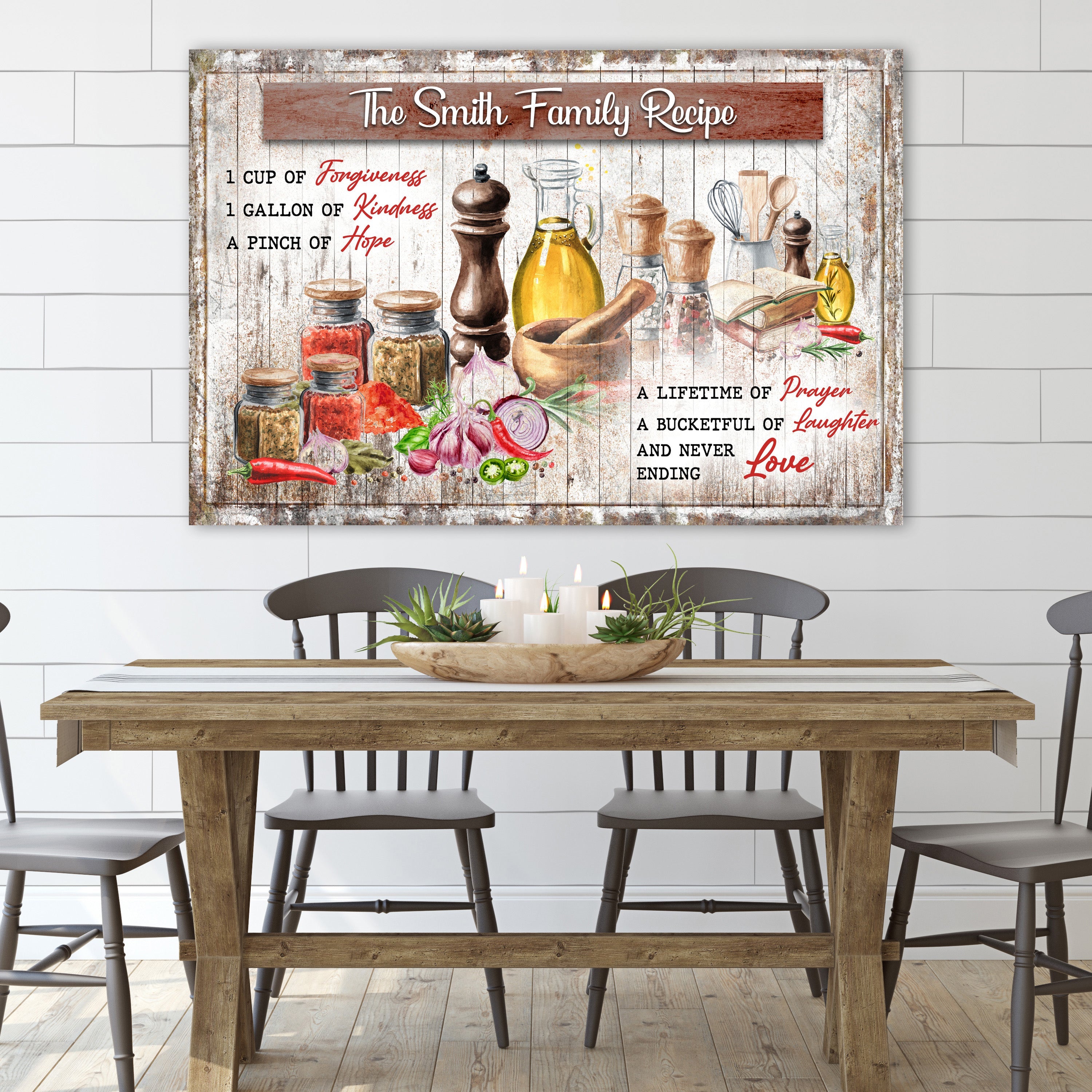 The Family Recipe Sign II on sale at MyriadMart
