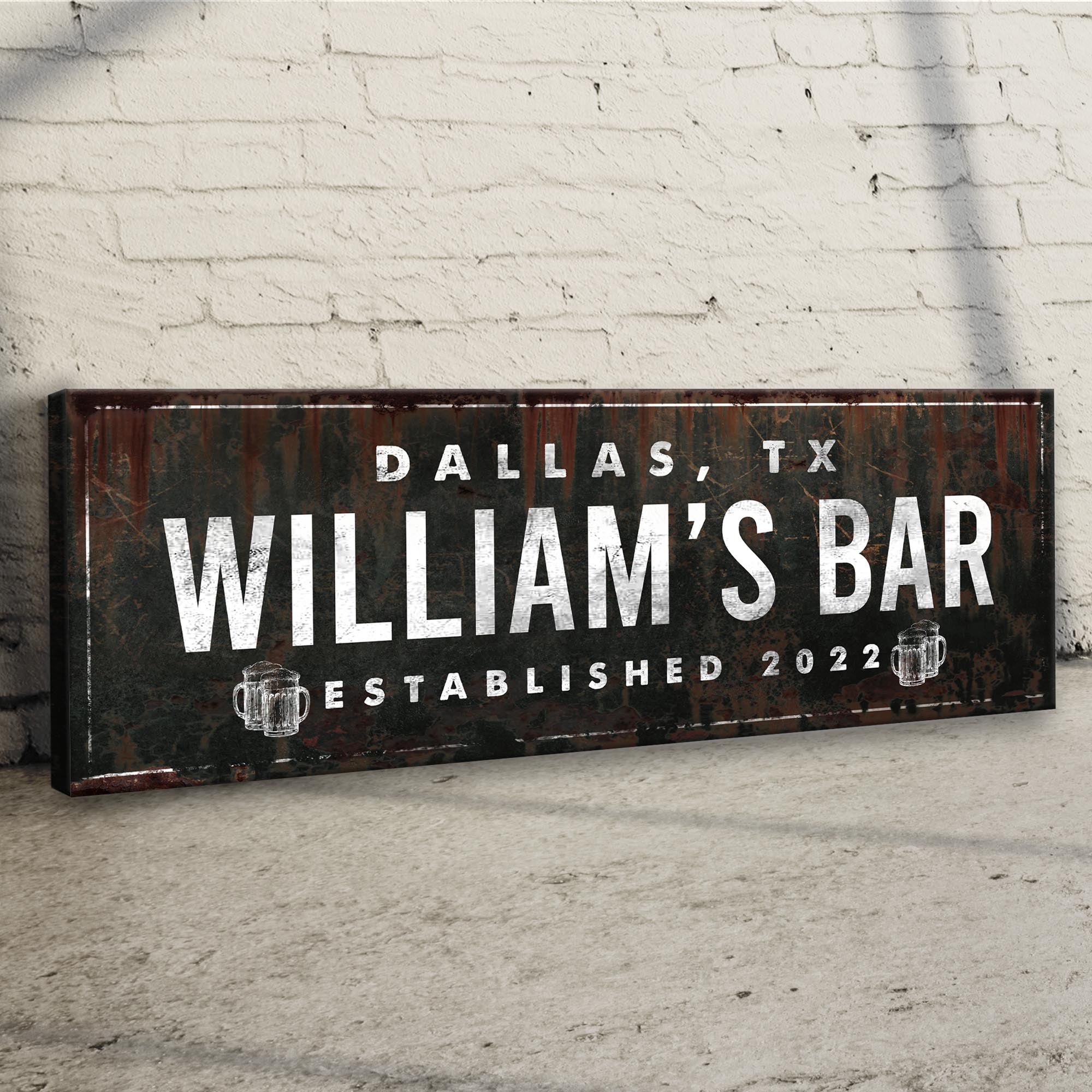Rustic Bar Sign on sale at MyriadMart