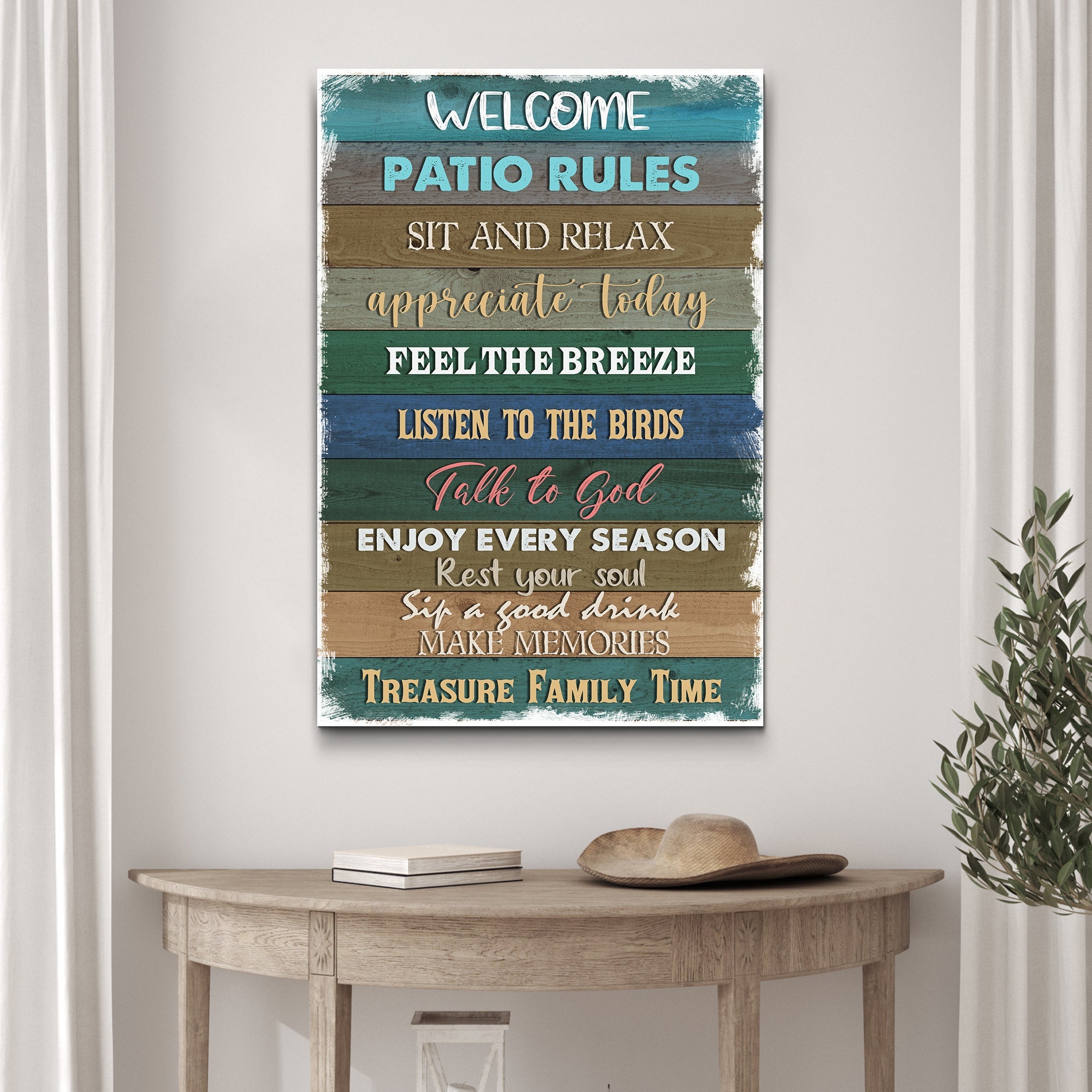 Patio Rules Sign on sale at MyriadMart