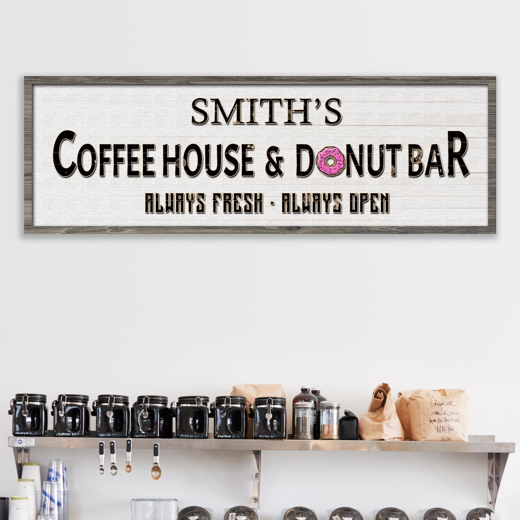 Coffee House And Donut Bar Sign II on sale at MyriadMart