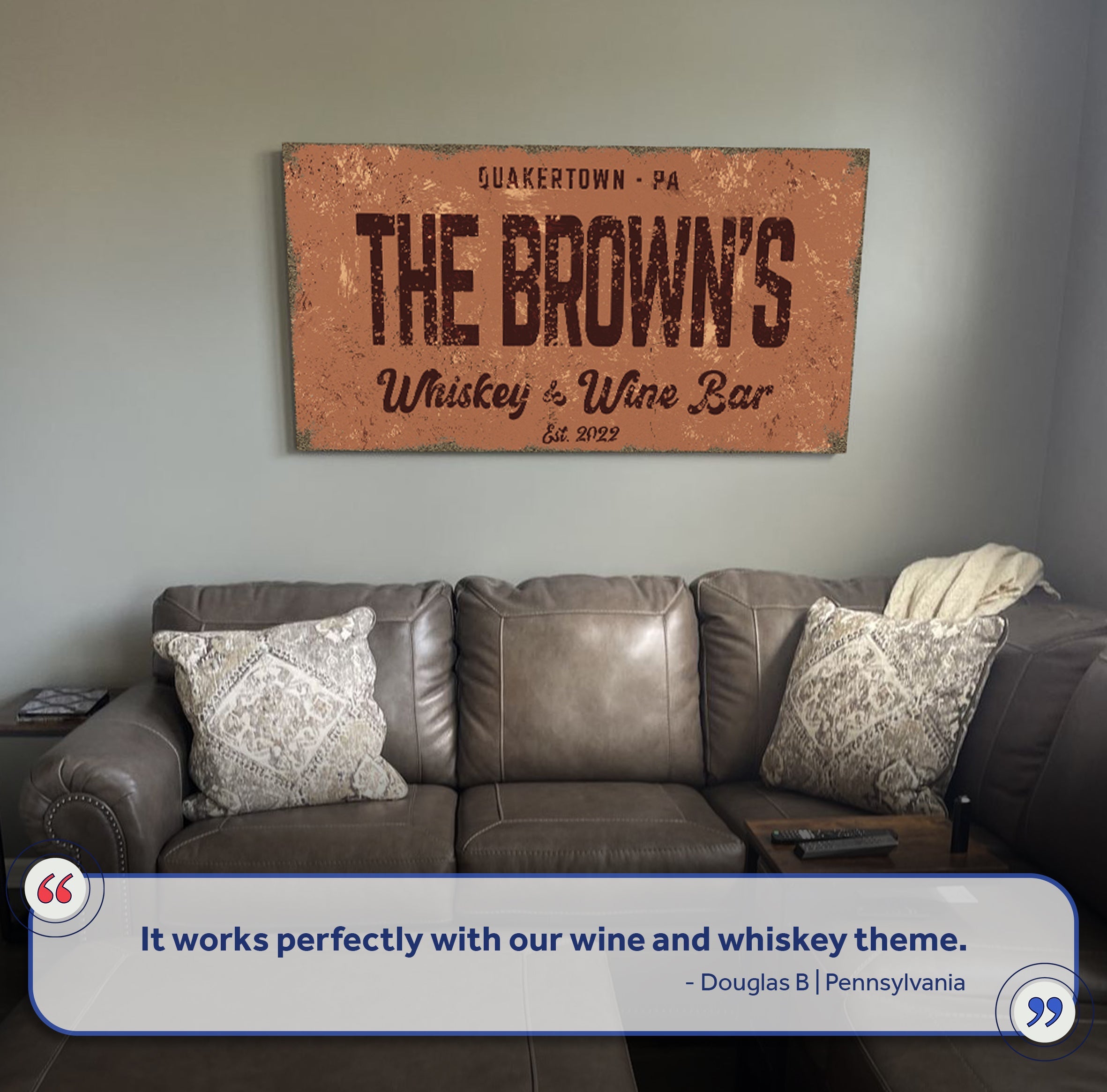 Whiskey And Wine Bar Sign II on sale at MyriadMart