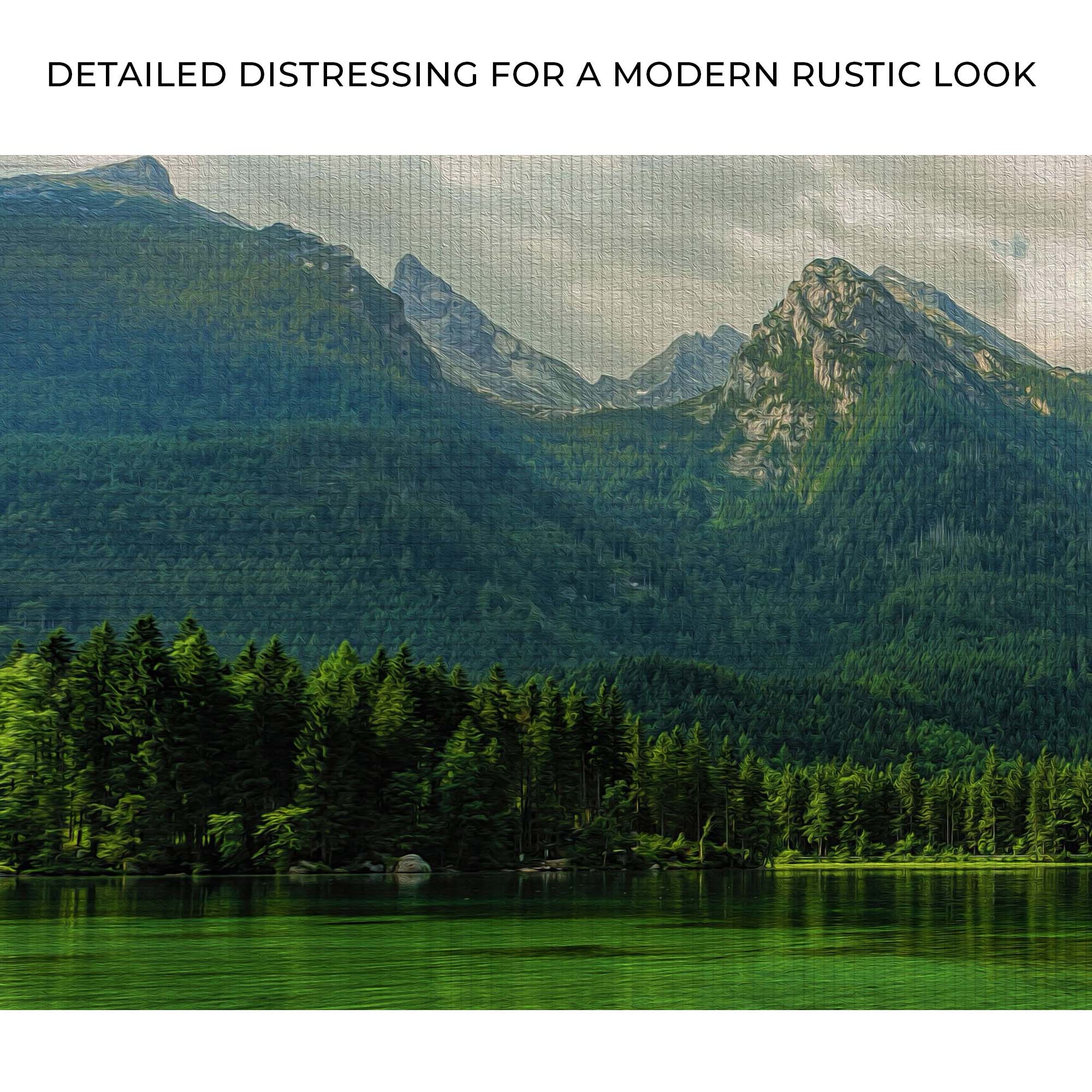 Mountains By The Lake Canvas Wall Art on sale at MyriadMart