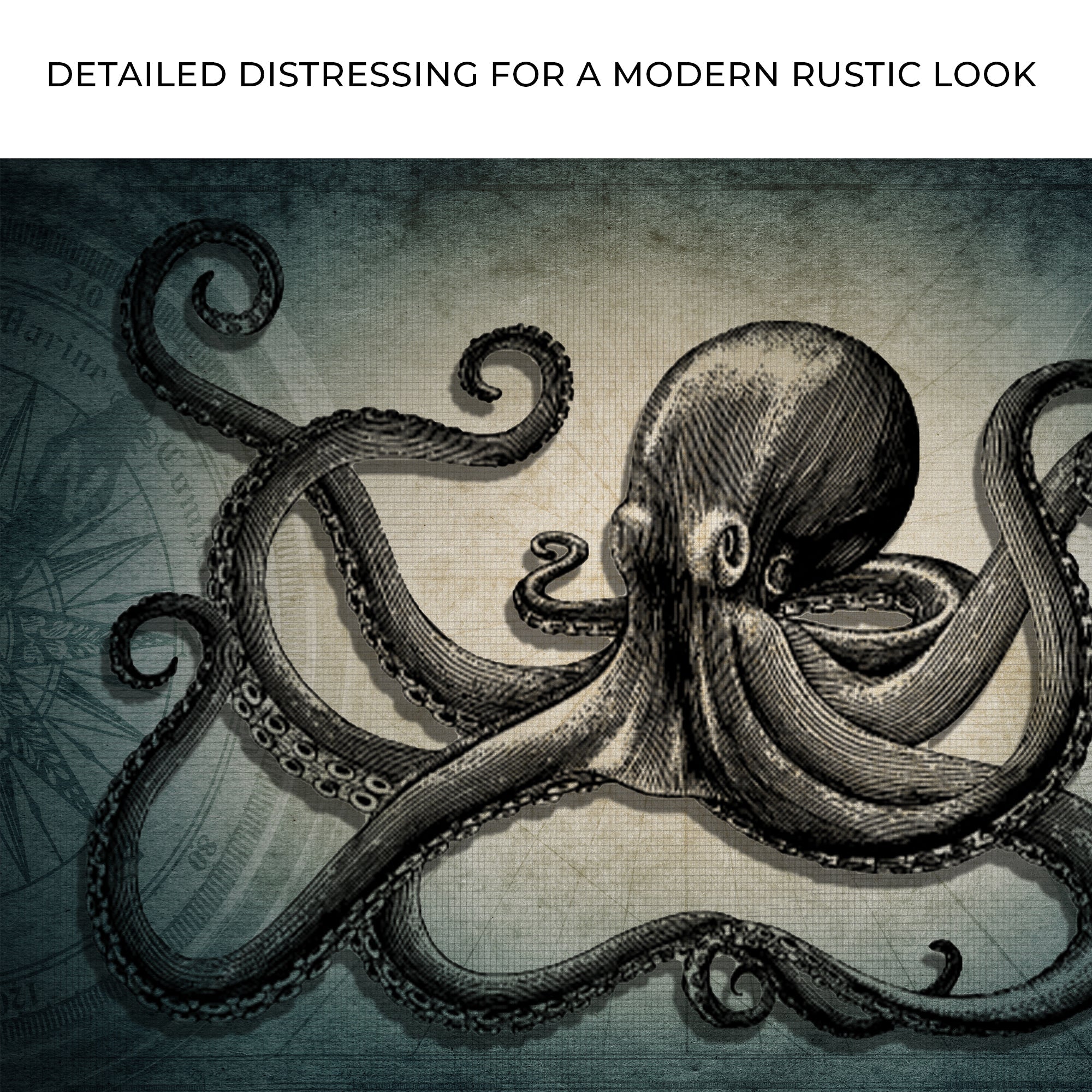 Octopus Coastal Canvas Wall Art on sale at MyriadMart
