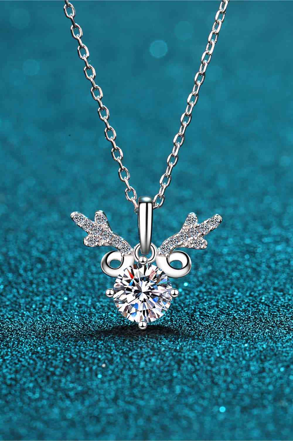1 Carat Moissanite 925 Sterling Silver Necklace - MyriadMart - Womens Clothing