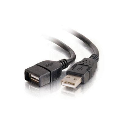 1m USB 2.0 A Male to A Female Extension Cable - Black Extend the distance of your USB A/B cable