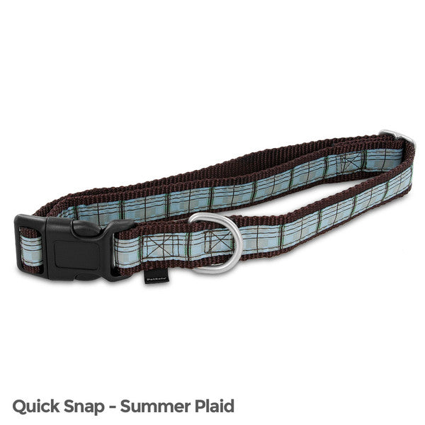 PetSafe Fido Finery Quick Snap Collar (Large, Summer Plaid) - MyriadMart