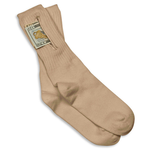 Travelon Security Socks - Tan (Large)